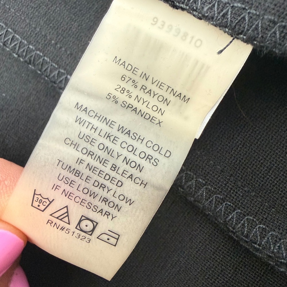Vince Camuto Women's S Black Ponte Pencil Midi Skirt Stretch Office Siren - Picture 5 of 7